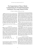 The sequestration of heavy metals contaminating the Wonderfonteinspruit catchment area using natural zeolite