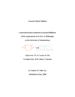 Towards ethical nihilism