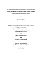 The academic challenges experienced by learners from a local informal settlement attending a public (former Model C) suburban secondary school