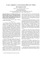 A new adaptive colorization filter for video decompression