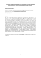 What lessons can Africa learn from the social determinants of COVID-19 spread, to better preparefor the current and future pandemics in the Continent?