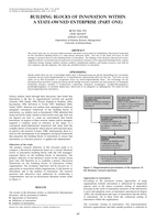 Building blocks of innovation within a state-owned enterprise (Part One).