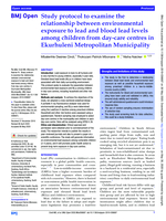 Study protocol to examine the relationship between environmental exposure to lead and blood lead levels among children from day-care centres in Ekurhuleni Metropolitan Municipality