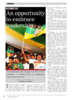 An opportunity to embrace leadership