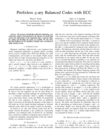 Prefixless q-ary balanced codes with ECC