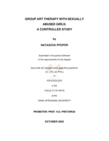 Group art therapy with sexually abused girls: a controlled study