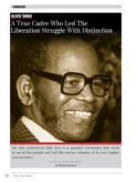Oliver Tambo : a true cadre who led the liberation struggle with distinction