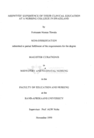 Midwives' experience of their clinical education at a nursing college in Swaziland