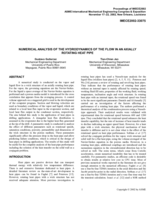 Numerical analysis of the hydrodynamics of the flow in an axially rotating heat pipe