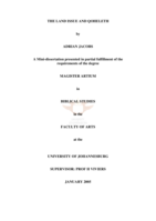 The land issue and Qoheleth.