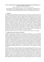 Barriers and opportunities of community participation in informal settlement upgrading projects: A case study of Slovo Park, South Africa.