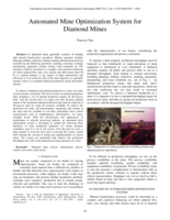 Automated mine optimization system for diamond mines