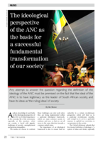 The ideological perspective of the ANC as the basis for a successful fundamental transformation of our society