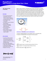 Dispersion compensation in wavelength-division multiplexed optical fibre links