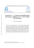 Search for W ' → t b decays in the hadronic final state using p p collisions at √s = 13 TeV with  the  ATLAS detector