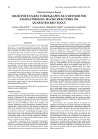 Microfocus X-ray tomography as a method for characterising macro-fractures on quartz backed tools