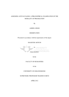 Assessing anti-natalism : a philosophical examination of the morality of procreation