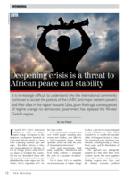 Libya : deepening crisis is a threat to African peace and stability