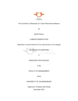 The correction of skewness of a task performance measure