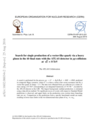 Search for single production of a vector-like quark via a heavy  gluon in the 4b final state with the ATLAS detector in pp collisions at  √s = 8 TeV