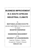 Business improvement in a South African industrial climate