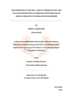 The expression of the nor~1 gene of Aspergillus spp. and aflatoxin production in compound feeds from South Africa in relation to animal health disorders