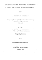 Die impak van die Randburg Waterfront op die omliggende residensiële area