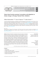 Nature-based tourism operators’ perceptions and adaptation to climate change in Hwange National Park, Zimbabwe