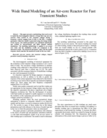 Wide band modeling of an air core reactor for fast transient studies