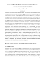 Factors that influence the millennial customer to engage with a Facebook page : a case-study of a selected university in South Africa
