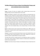 The effect of ultrasound therapy and upper cervical manipulative therapy as well as the combination thereof on chronic sinusitis