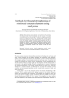 Methods for flexural strengthening of reinforced concrete elements using steel plates