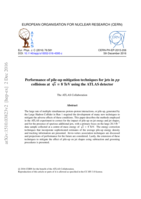 Performance of pile-up mitigation techniques for jets in pp collisions at √s = 8 TeV using the ATLAS detector