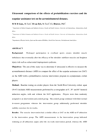 Ultrasound comparison of the effects of prehabilitation exercises and the scapular assistance test on the acromiohumeral distance.