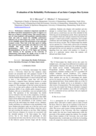 Evaluation of the reliability performance of an inter-campus bus system