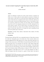 Inversely correlated? Comparing EU-27 and Chinese exports to South Africa, 2007-2018