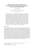 Effect of ethylene maleic anhydride on the particulate processes during hydrogen reduction of nickel ammine sulphate solutions