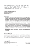 The narrative of dual medium in a multilingual context of a black urban area in Grade R.