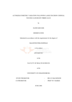 Autokeratometric variation following large incision corneal wound closure by fibrin glue