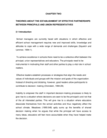 The establishment of effective partnerships between school principals and union representatives.
