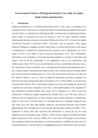 An assessment of factors affecting absenteeism : case study of a major South African manufacturer