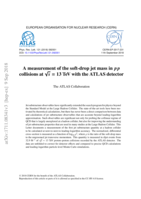 A measurement of the soft-drop jet mass in p p collisions at √s = 13 TeV with the ATLAS detector