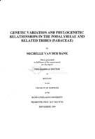 Genetic variation and phylogenetic relationships in the Podalyrieae and related tribes (Fabaceae)