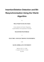 Insertion/deletion detection and bit-resynchronisation using the viterbi algorithm