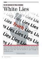 The new sociology of public disclosure : white lies