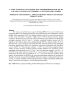 A study of human capacity building and performance of micro and small technical enterprises in Southwestern Nigeria