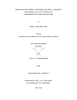 Modelling of different long-term electrical forecasts and its practical applications for transmission network flow studies