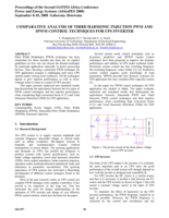 Comparative analysis of third harmonic injection PWM and SPWM control techniques for UPS inverter