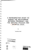A retrospective study to assess the relationship between pregnancy and the birthing process and infantile colic