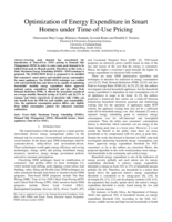 Optimization of energy expenditure in smart homes under Time-of-Use pricing